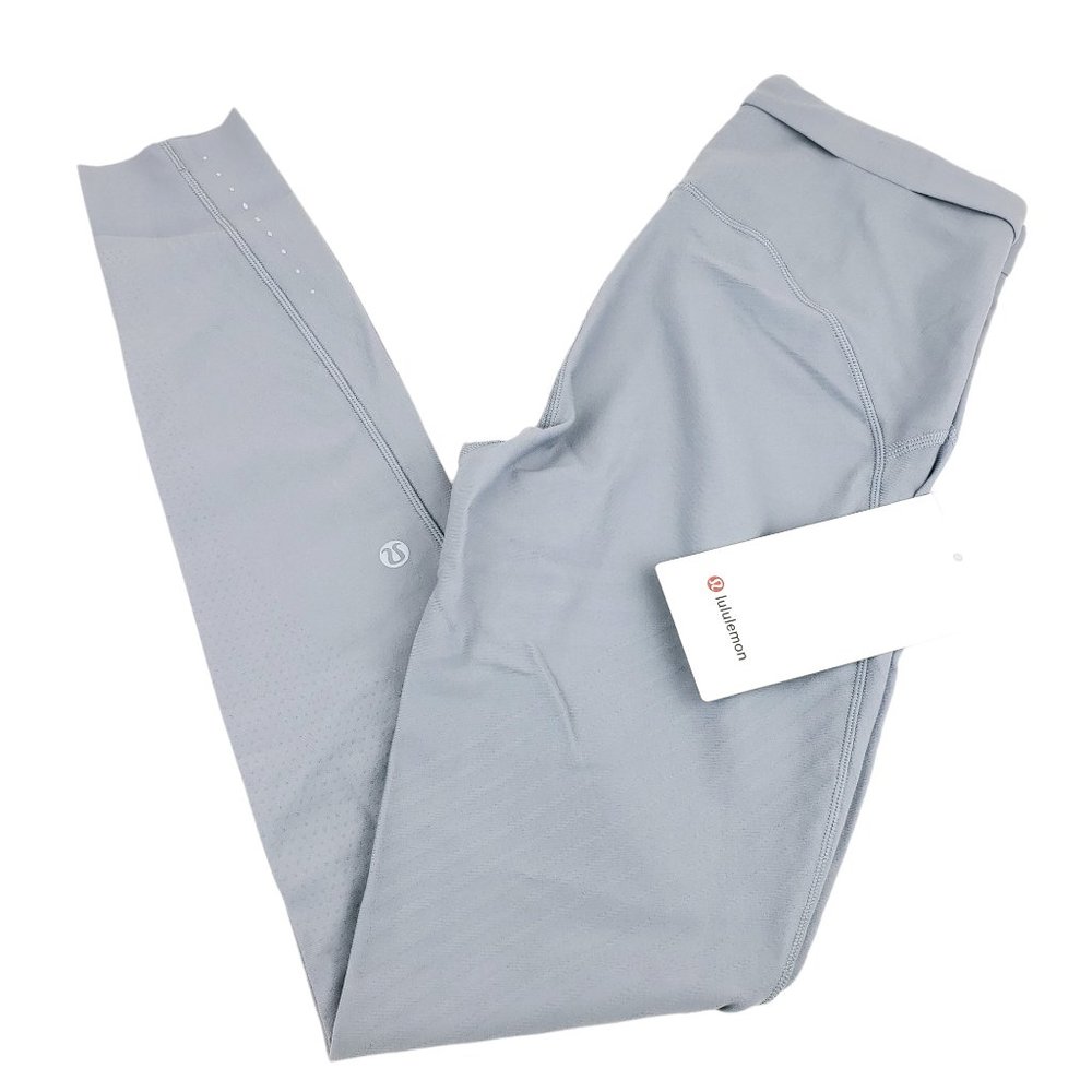 LULULEMON SenseKnit Running High Rise Tight Leggings 28" Rhino Gray NEVER WORN